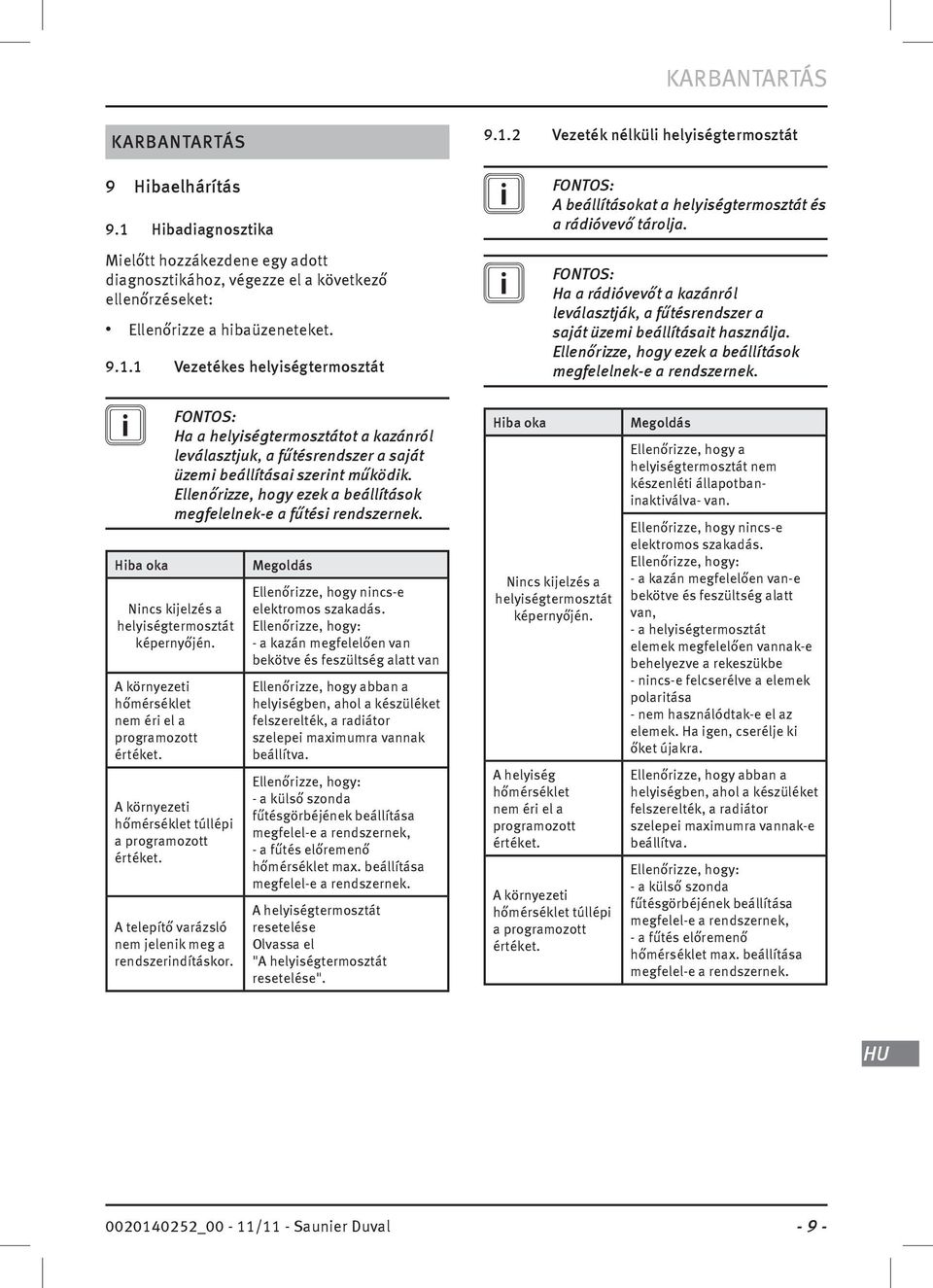 A környezet hőmérséklet túllép a programozott értéket. A telepítő varázsló nem jelenk meg a rendszerndításkor. Megoldás Ellenőrzze, hogy nncs-e elektromos szakadás.