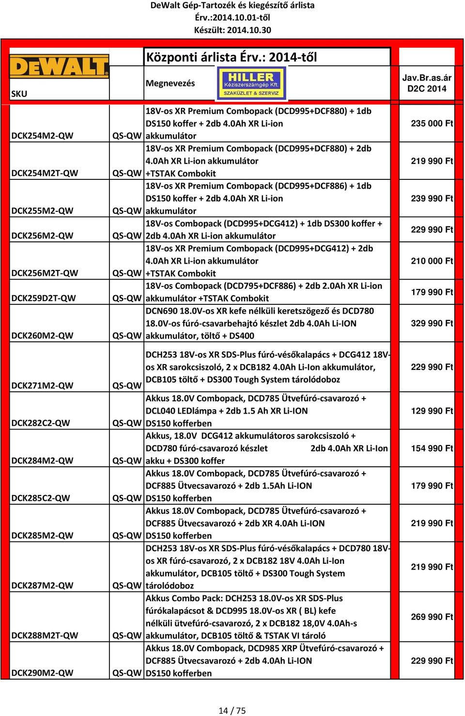 0Ah XR Li ion akkumulátor QS QW +TSTAK Combokit 18V os XR Premium Combopack (DCD995+DCF886) + 1db DS150 koffer + 2db 4.