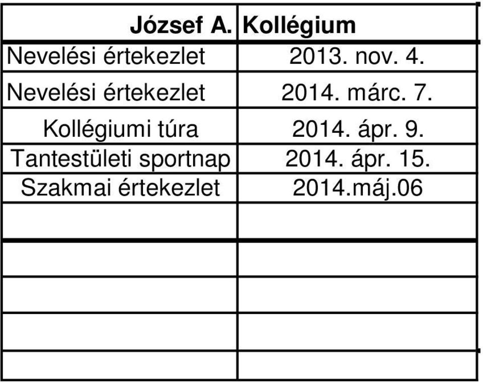 Kollégiumi túra 2014. ápr. 9.