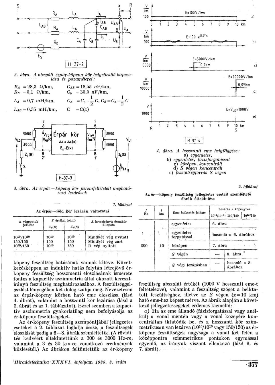 E=5000/ "0,2 P E = 20000/ 0,05 E= LS =1000 JL. 30oa i 300ÍI A B Érpár kör E s =E H-37-3 A B flj 30011 1 30011-1 1 r- 1 2 3 i 1 1 1 1 1 h 5 6 7 8 9 10 S H-37-4 4. ábra.