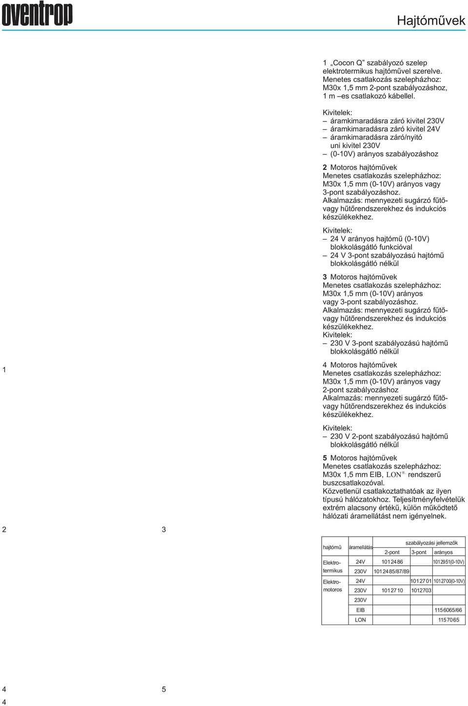 szabályozáshoz. Alkalmazás: mennyezeti sugárzó fűtővagy hűtőrendszerekhez és indukciós készülékekhez.