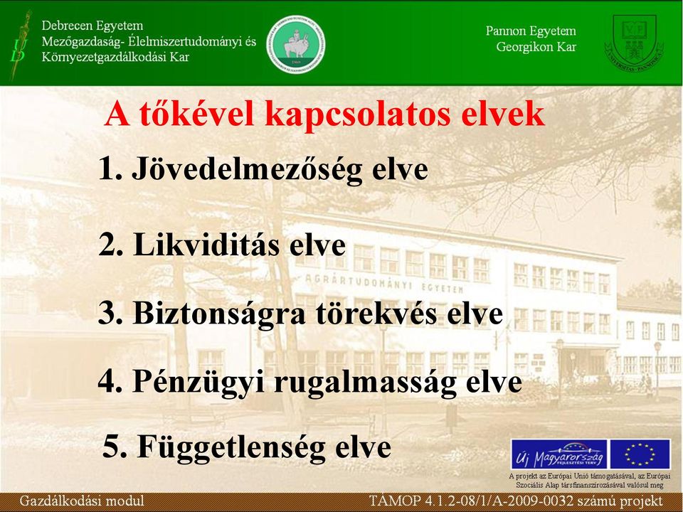 Likviditás elve 3.