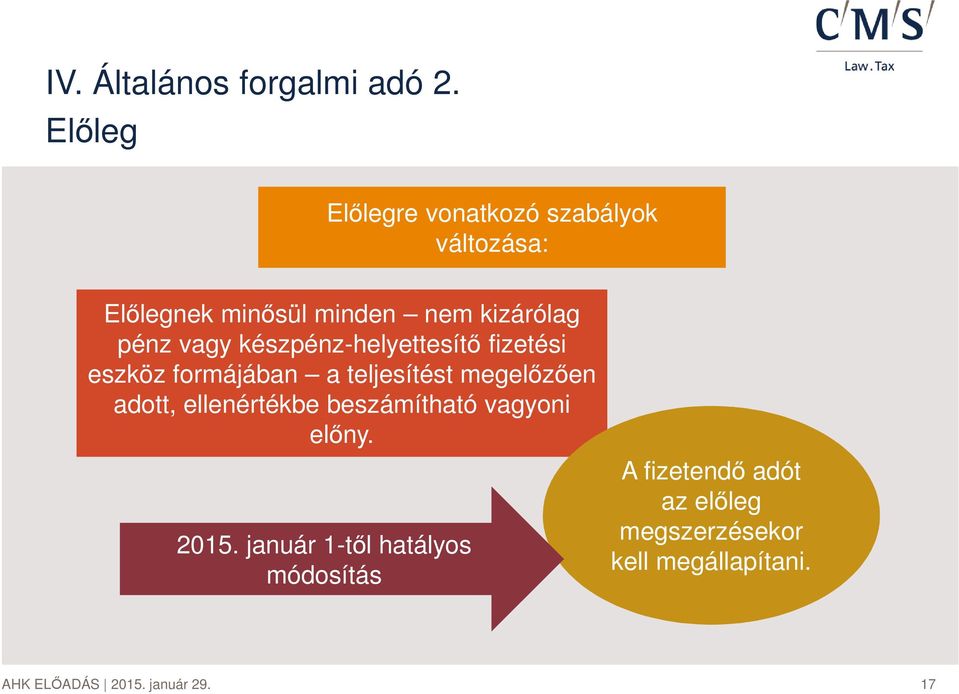 pénz vagy készpénz-helyettesítő fizetési eszköz formájában a teljesítést megelőzően