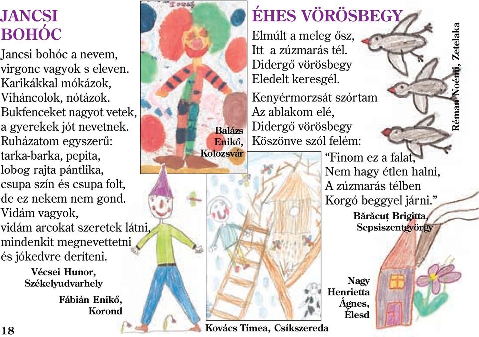 Vidám vagyok, vidám arcokat szeretek látni, mindenkit megnevettetni és jókedvre deríteni.