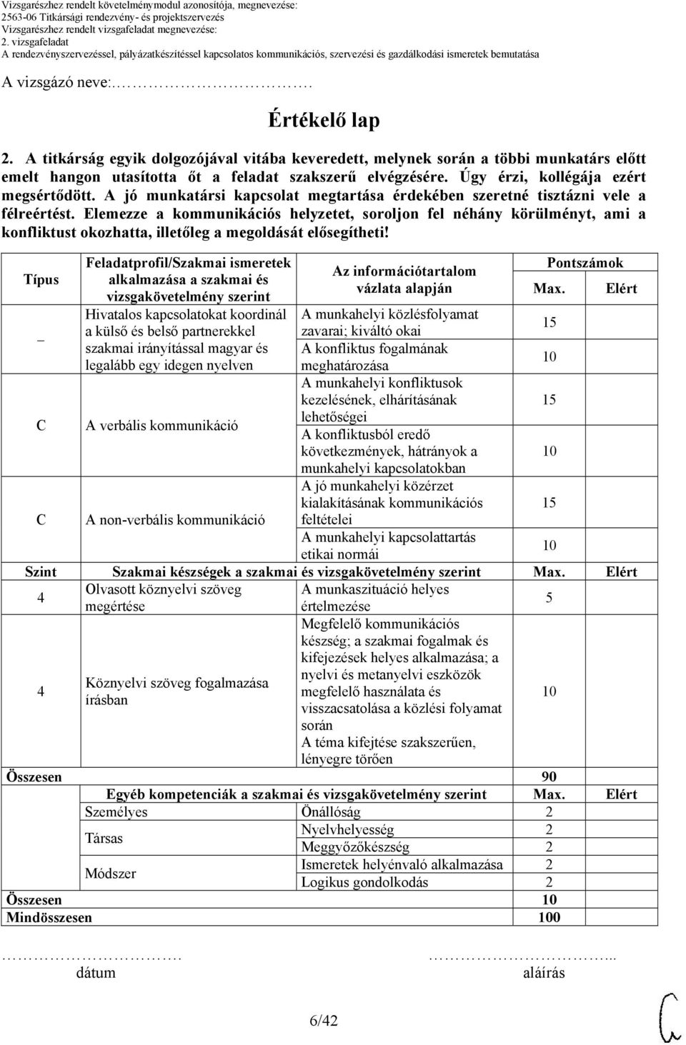 Elemezze a kommunikációs helyzetet, soroljon fel néhány körülményt, ami a konfliktust okozhatta, illetőleg a megoldását elősegítheti!