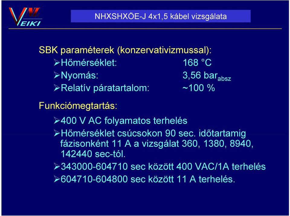 terhelés Hőmérséklet csúcsokon 90 sec.