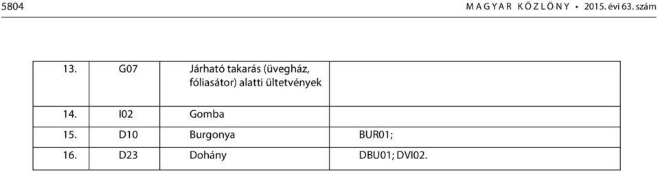 G07 Járható takarás (üvegház, fóliasátor)
