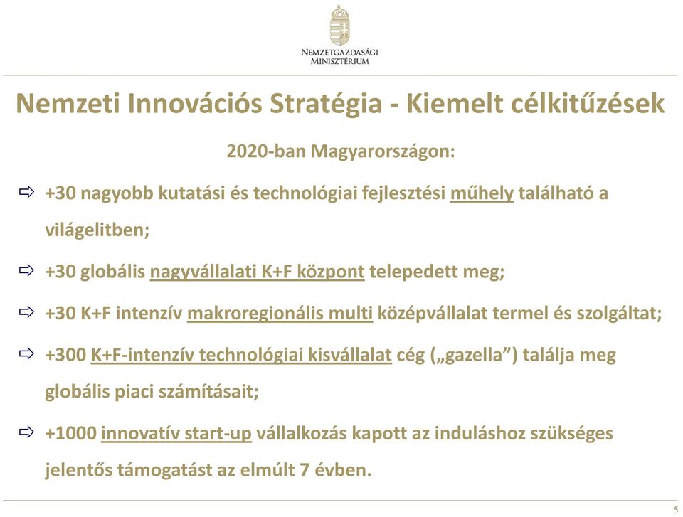 makroregionális multi középvállalat termel és szolgáltat; +300 K+F-intenzív technológiai kisvállalat cég ( gazella )