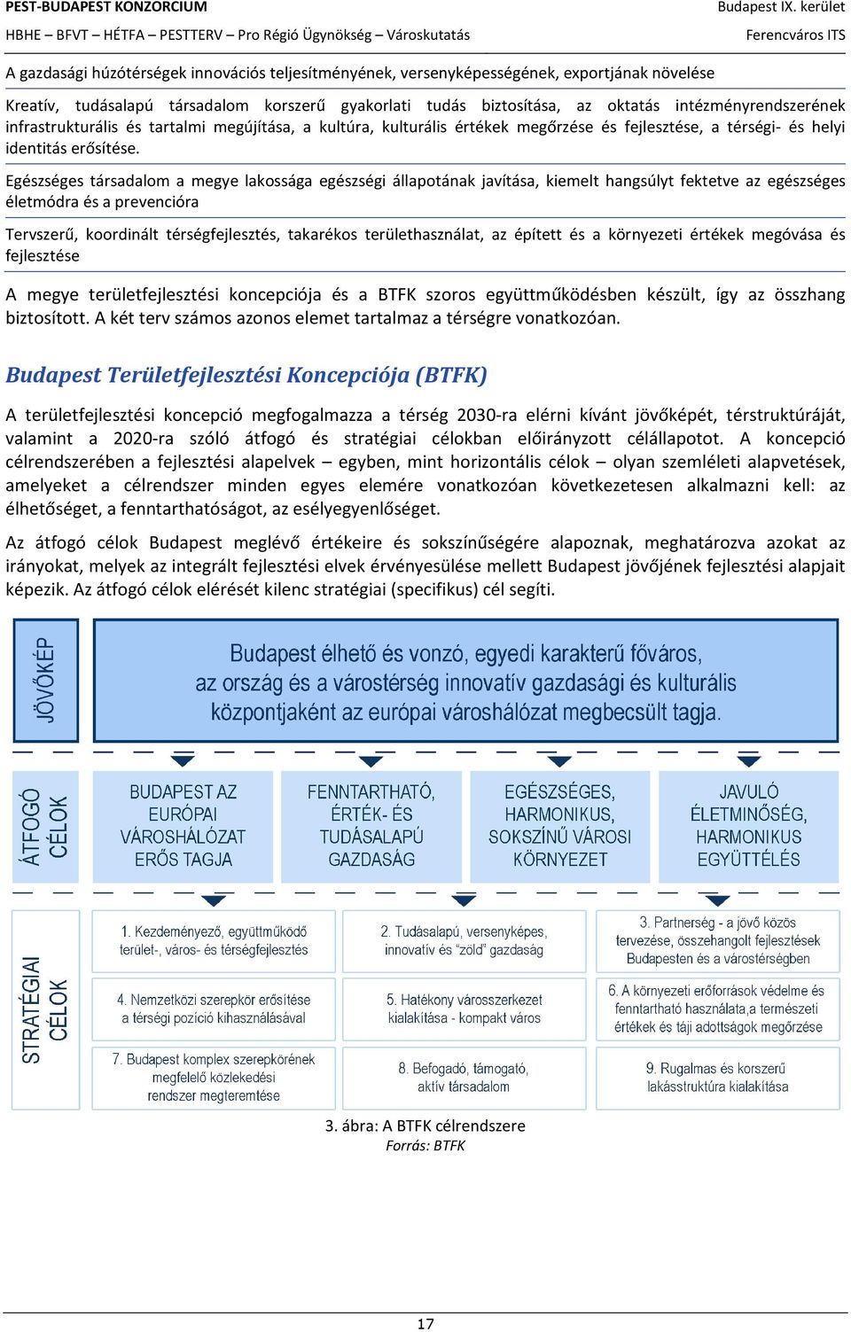 Egészséges társadalom a megye lakossága egészségi állapotának javítása, kiemelt hangsúlyt fektetve az egészséges életmódra és a prevencióra Tervszerű, koordinált térségfejlesztés, takarékos