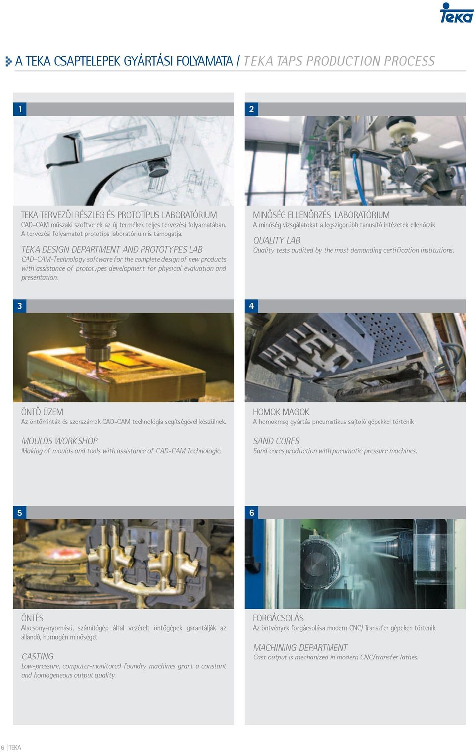 TEKA DESIGN DEPARTMENT AND PROTOTYPES LAB CAD-CAM-Technology software for the complete design of new products with assistance of prototypes development for physical evaluation and presentation.