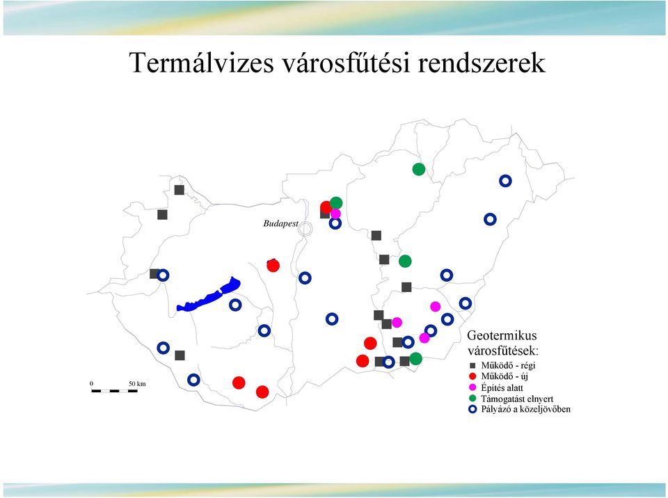 városfűtések: Működő - régi Működő - új