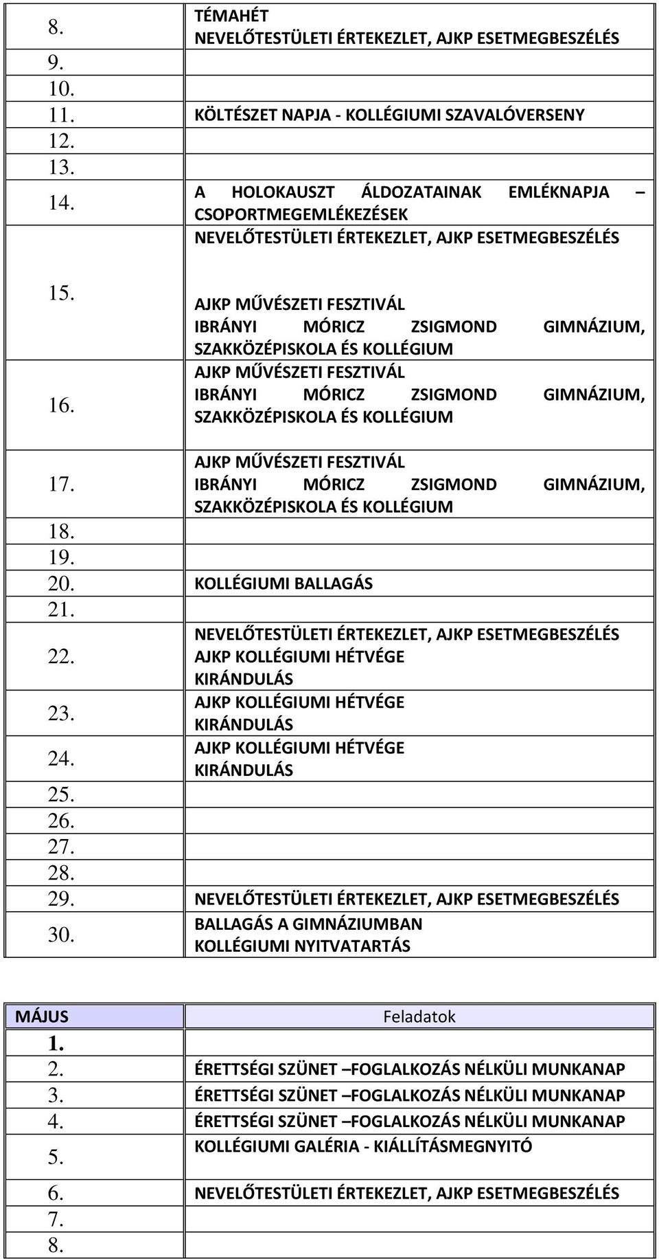 SZAKKÖZÉPISKOLA ÉS KOLLÉGIUM KOLLÉGIUMI BALLAGÁS 2 2 2 2 2 AJKP KOLLÉGIUMI HÉTVÉGE KIRÁNDULÁS AJKP KOLLÉGIUMI HÉTVÉGE KIRÁNDULÁS AJKP KOLLÉGIUMI HÉTVÉGE KIRÁNDULÁS 2 BALLAGÁS A GIMNÁZIUMBAN