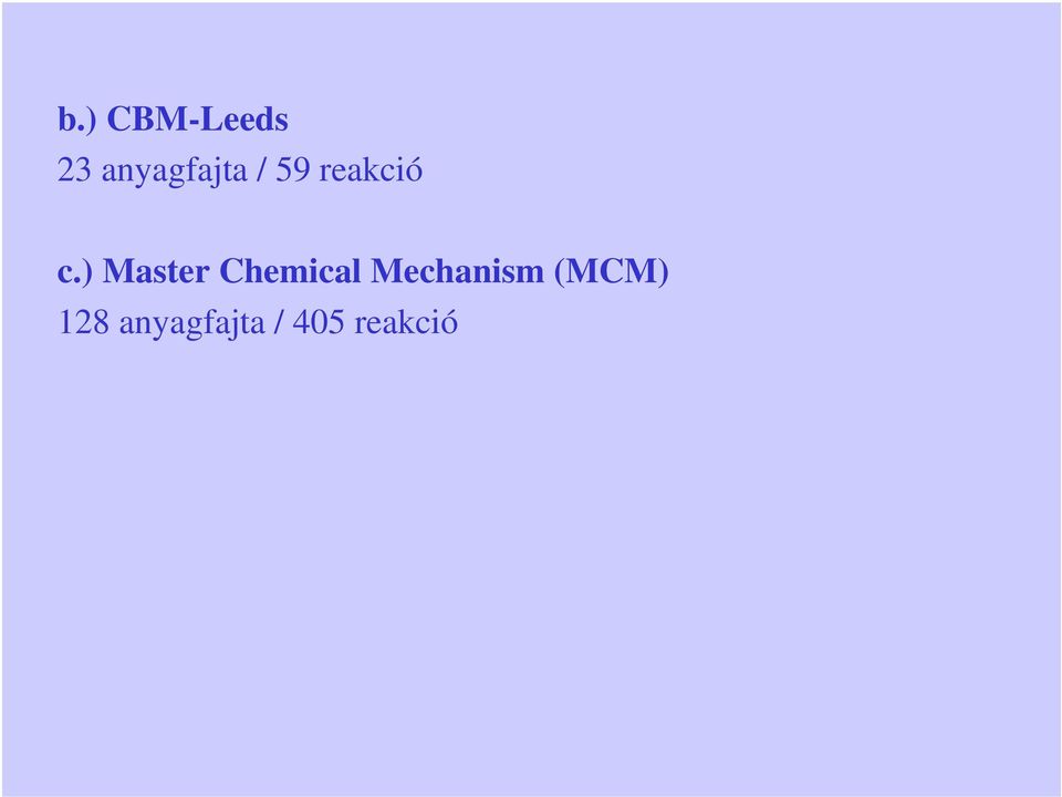 ) Master Chemical