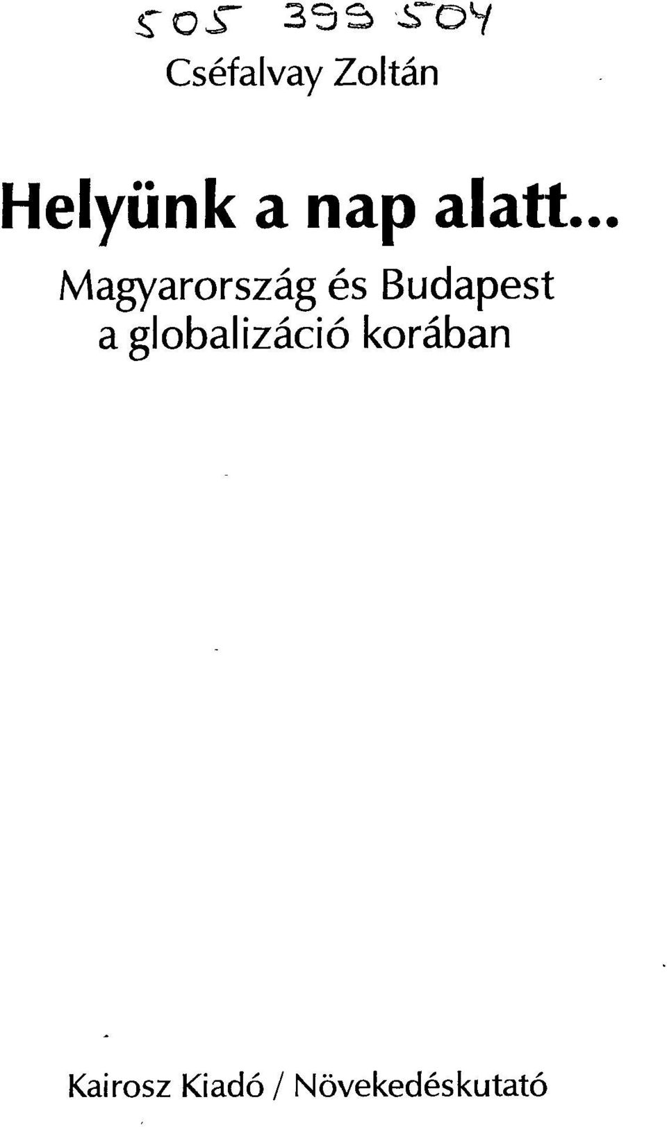 Budapest aglobalizáció korában