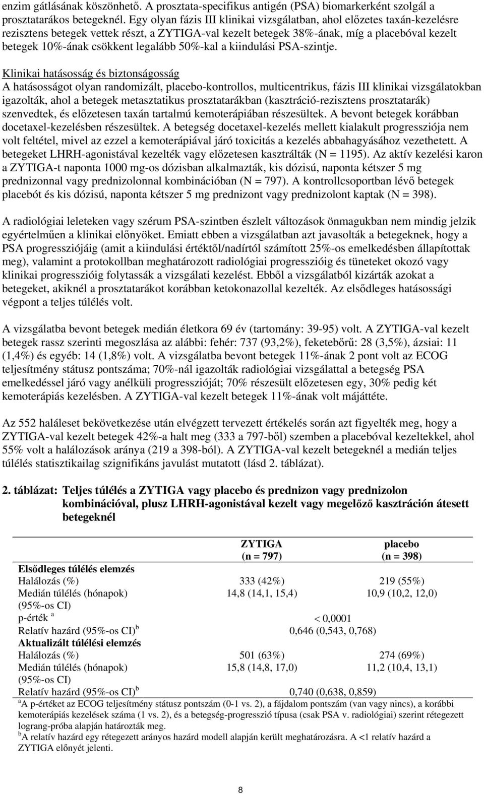 legalább 50%-kal a kiindulási PSA-szintje.