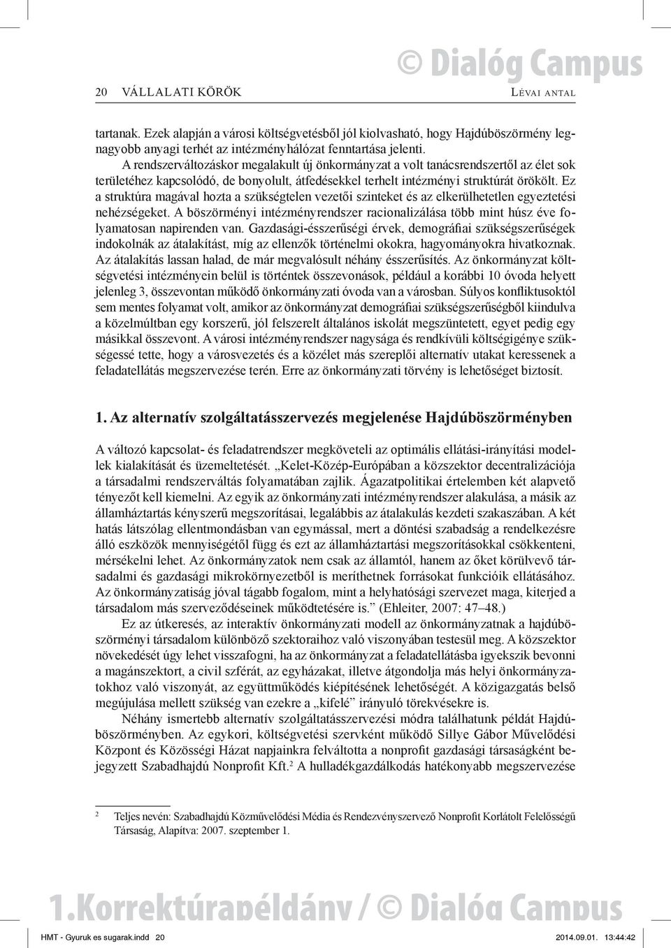 A rendszerváltozáskor megalakult új önkormányzat a volt tanácsrendszertől az élet sok területéhez kapcsolódó, de bonyolult, átfedésekkel terhelt intézményi struktúrát örökölt.