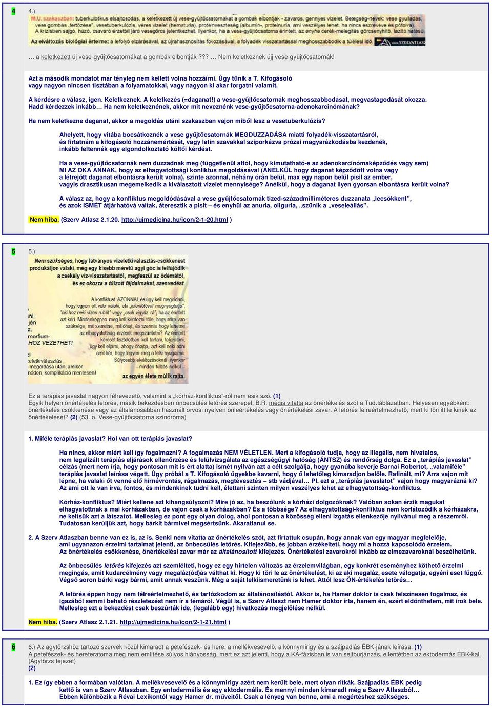 Szerv Atlasz hibalista részletes felülvizsgálat és eredmény magyarázatokkal  - PDF Free Download