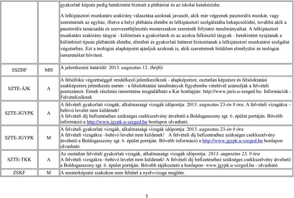 bekapcsolódni, továbbá akik a pasztorális tanácsadás és szervezetfejlesztés mesterszakon szeretnék folytatni tanulmányaikat.