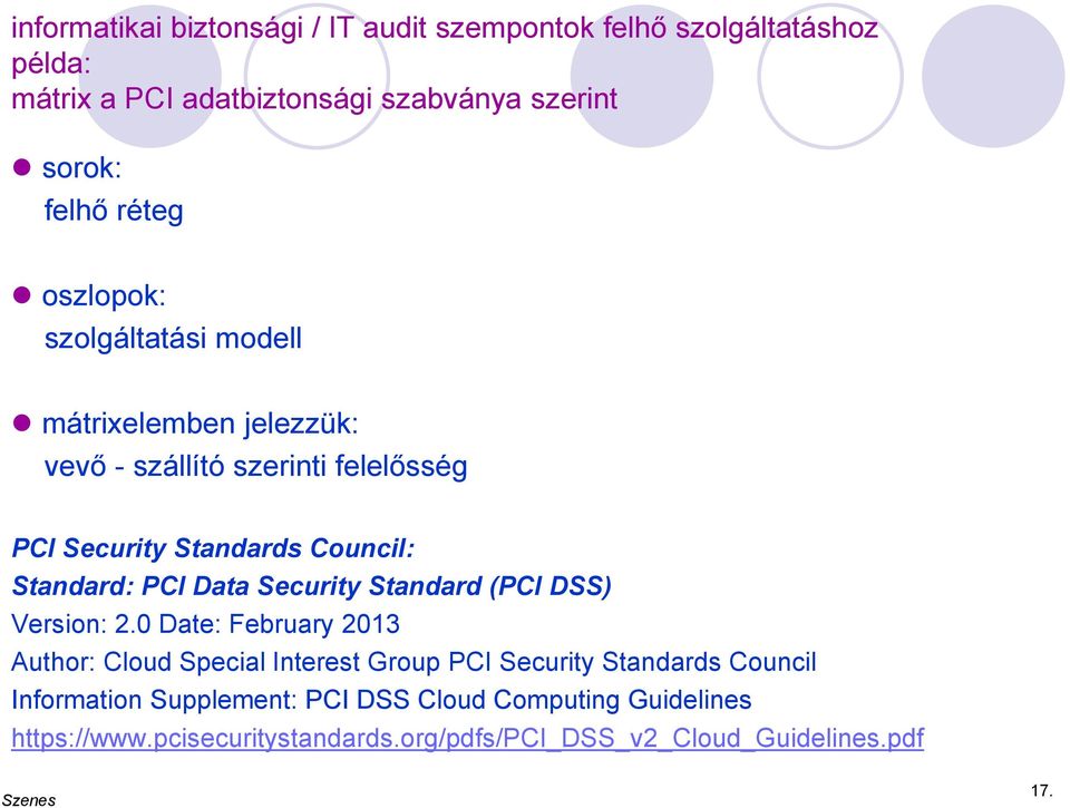 Standard: PCI Data Security Standard (PCI DSS) Version: 2.
