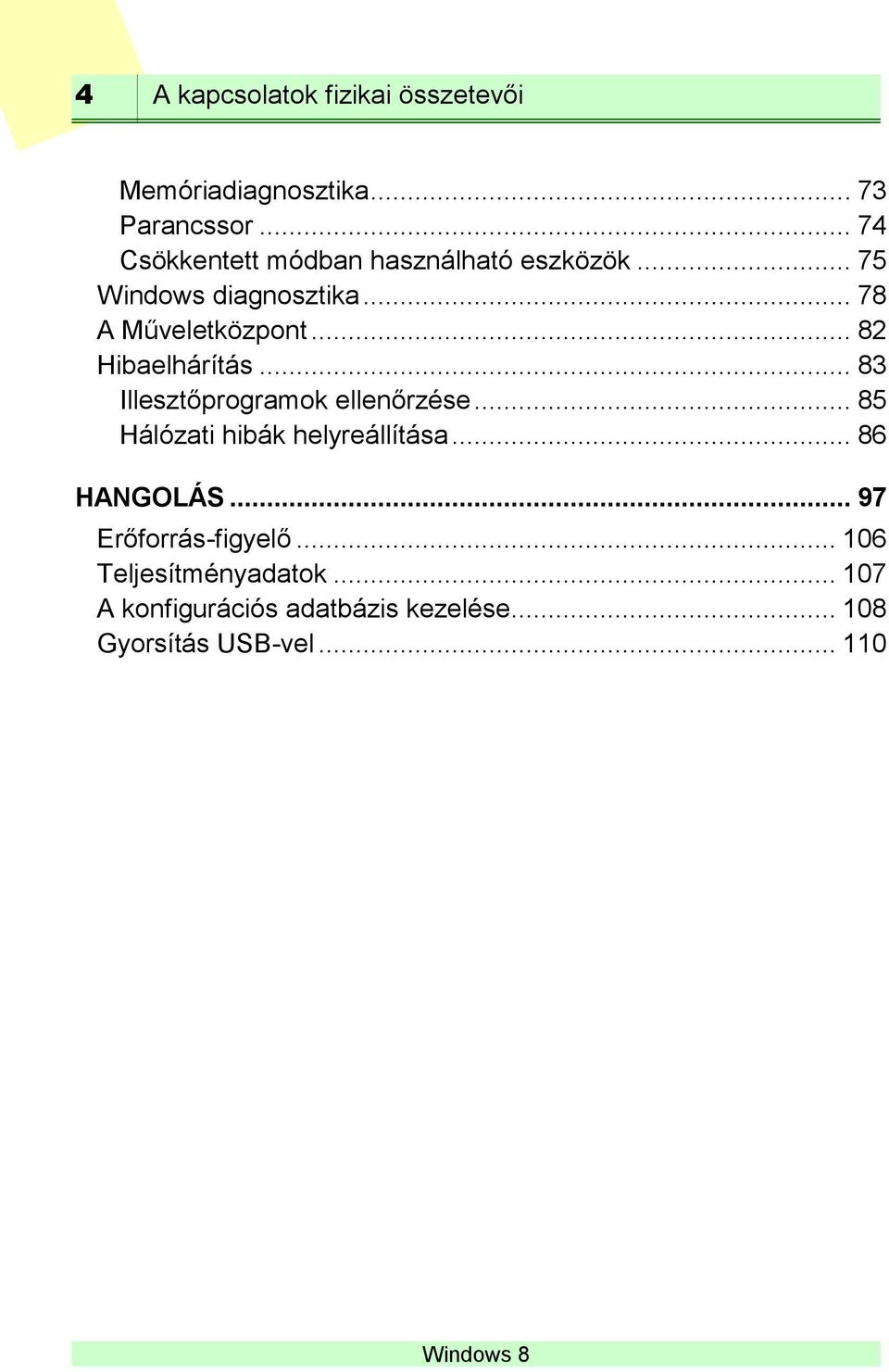 .. 82 Hibaelhárítás... 83 Illesztőprogramok ellenőrzése... 85 Hálózati hibák helyreállítása.