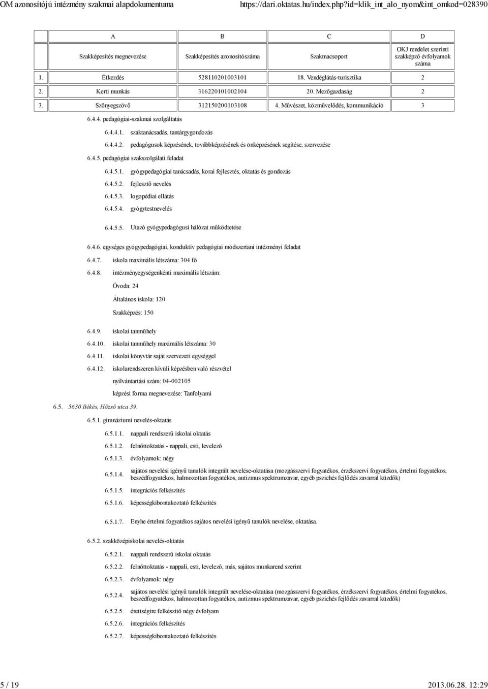 4.5. pedagógiai szakszolgálati feladat 6.4.5.1. gyógypedagógiai tanácsadás, korai fejlesztés, oktatás és gondozás 6.4.5.2. fejlesztő nevelés 6.4.5.3. logopédiai ellátás 6.4.5.4. gyógytestnevelés 6.4.5.5. Utazó gyógypedagógusi hálózat működtetése 6.