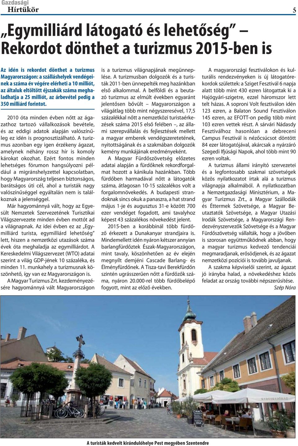 2010 óta minden évben nőtt az ágazathoz tartozó vállalkozások bevétele, és az eddigi adatok alapján valószínűleg ez idén is prognosztizálható.