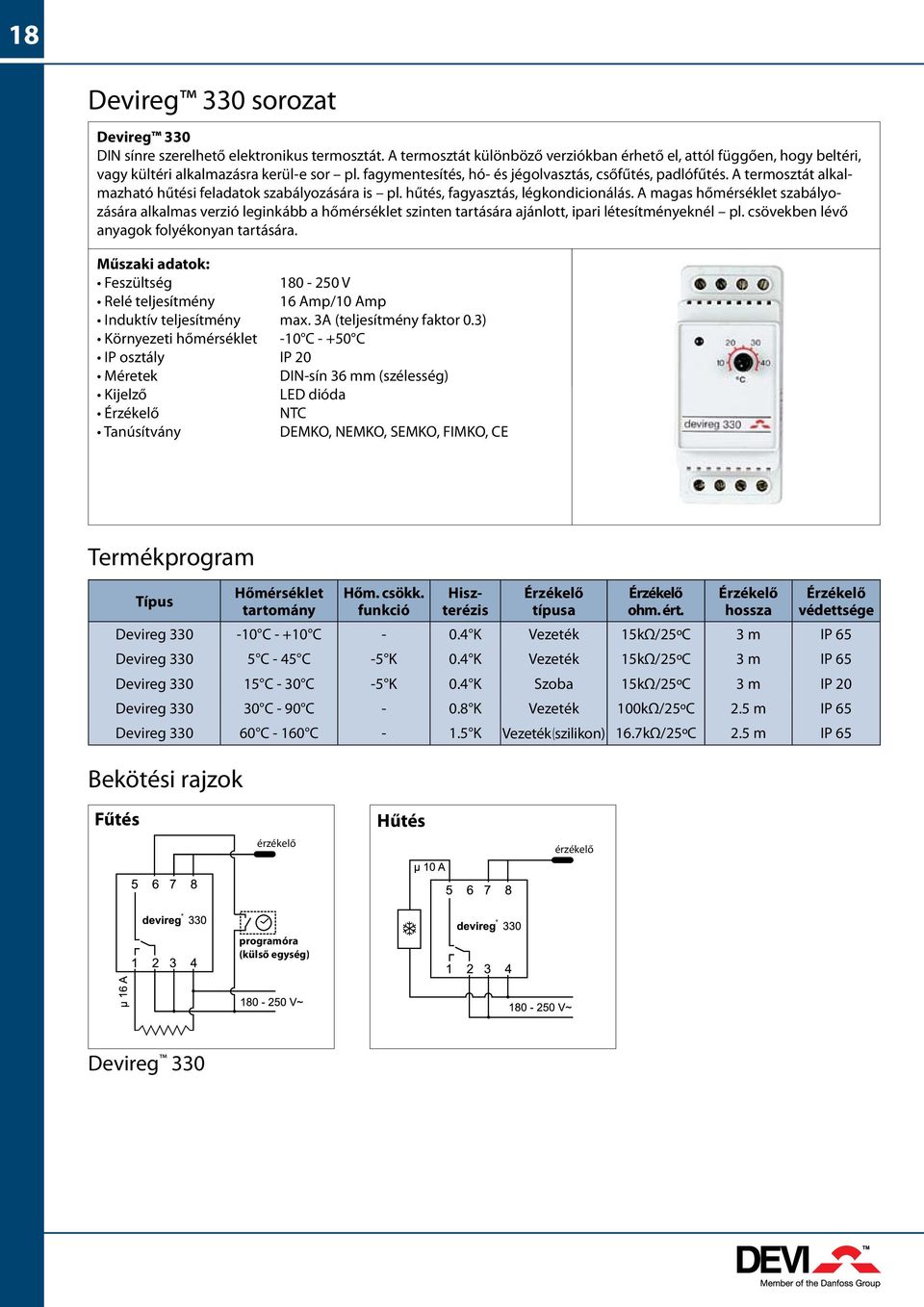 A magas hőmérséklet szabályozására alkalmas verzió leginkább a hőmérséklet szinten tartására ajánlott, ipari létesítményeknél pl. csövekben lévő anyagok folyékonyan tartására.