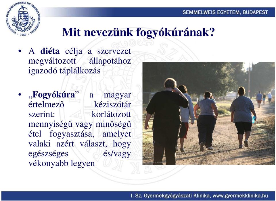 táplálkozás Fogyókúra a magyar értelmezı kéziszótár szerint: