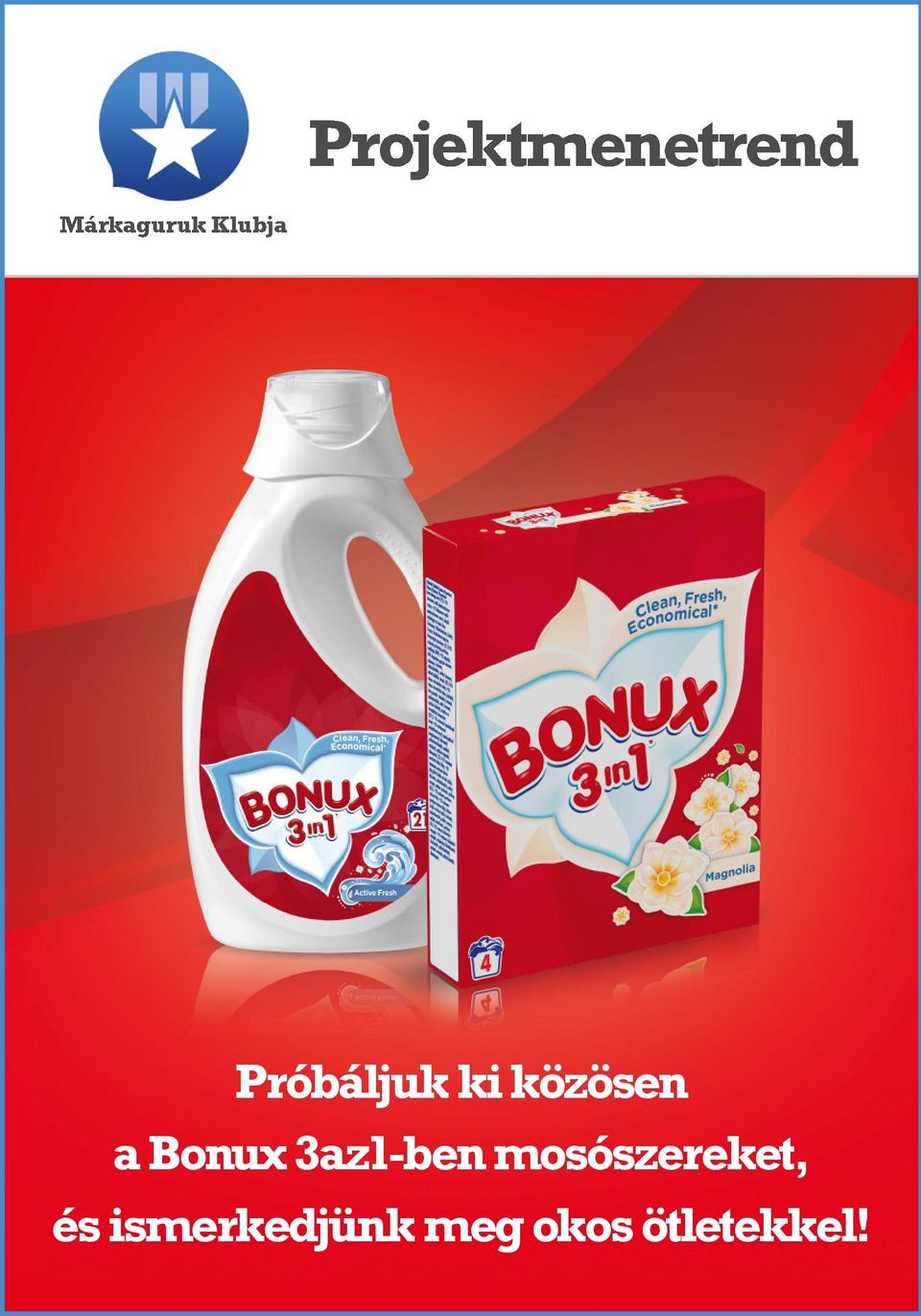 Bonux 3az1-ben mosószereket,