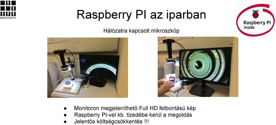 felbontású kép Raspberry PI-vel kb.