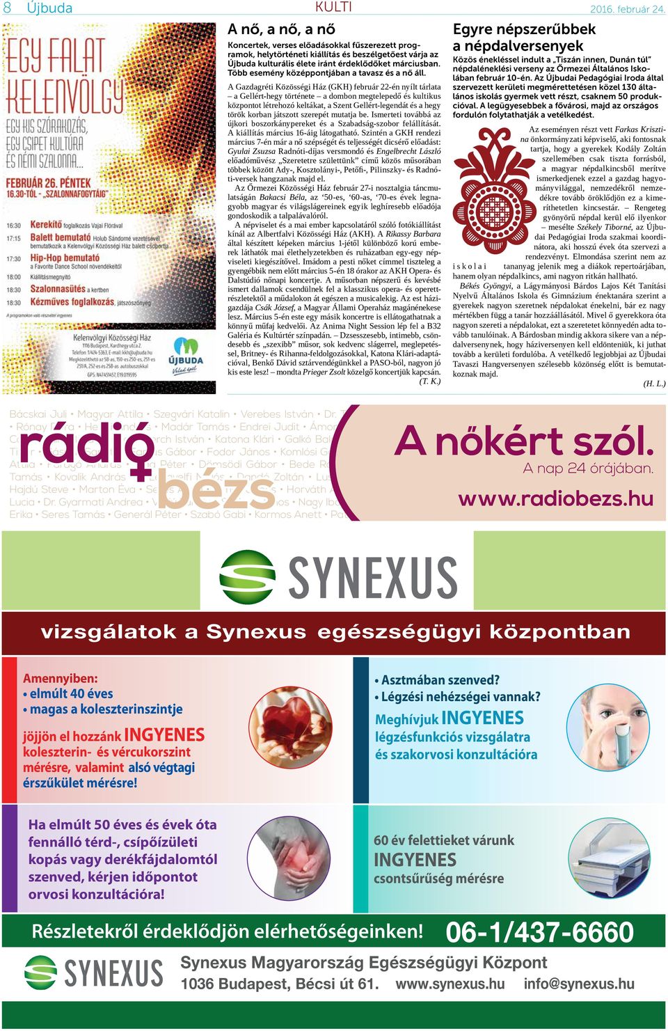 Több esemény középpontjában a tavasz és a nő áll.