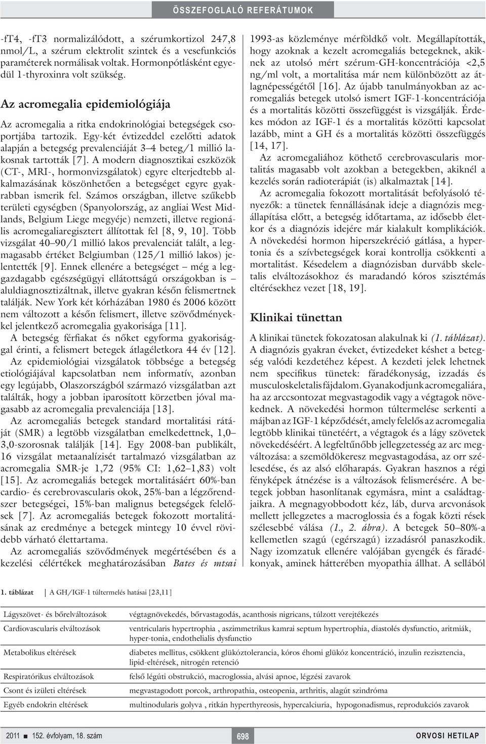 Egy-két évtizeddel ezelőtti adatok alapján a betegség prevalenciáját 3 4 beteg/1 millió lakosnak tartották [7].