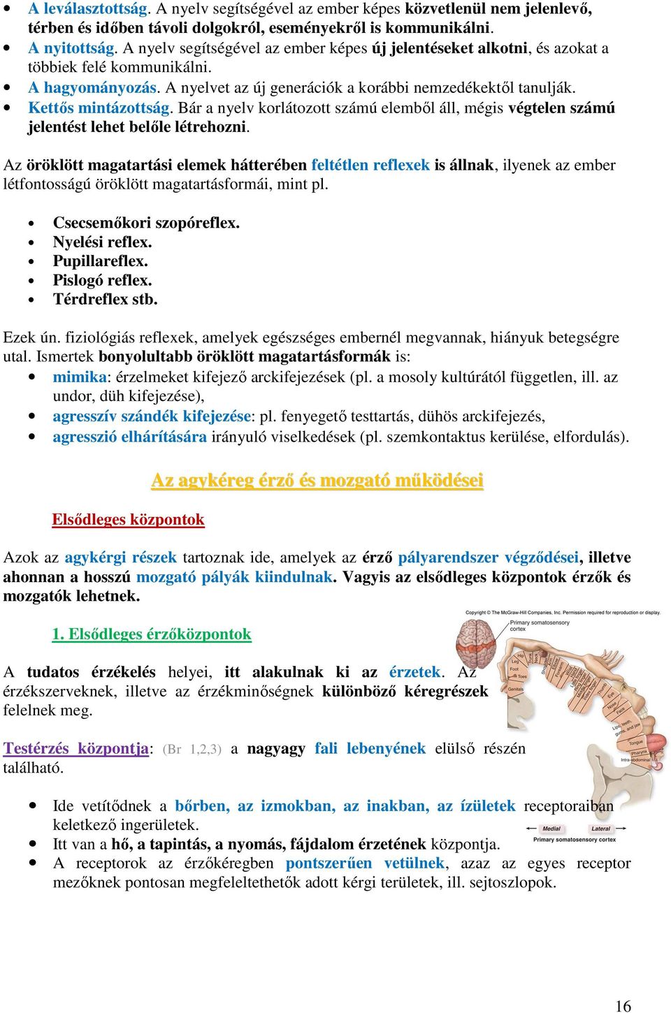 Bár a nyelv korlátozott számú elemből áll, mégis végtelen számú jelentést lehet belőle létrehozni.
