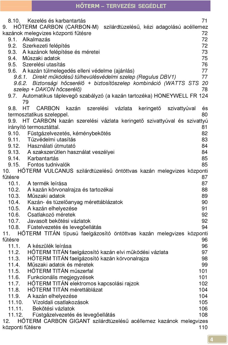 HŐTERM TERVEZÉSI SEGÉDLET TARTALOMJEGYZÉK - PDF Ingyenes letöltés