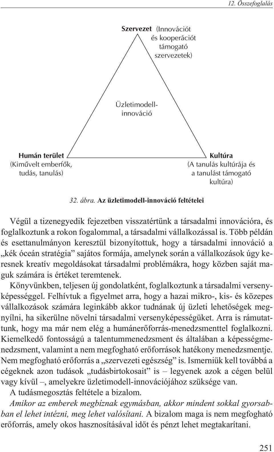 Az üzletimodell-innováció feltételei Végül a tizenegyedik fejezetben visszatértünk a társadalmi innovációra, és foglalkoztunk a rokon fogalommal, a társadalmi vállalkozással is.