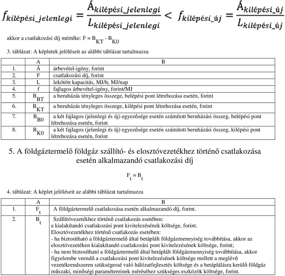 KT a beruházás tényleges összege, kilépési pont létrehozása esetén, forint 7.