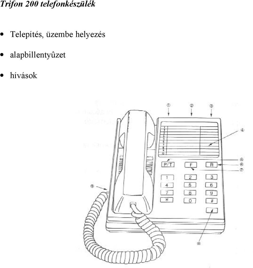 Telepítés, üzembe