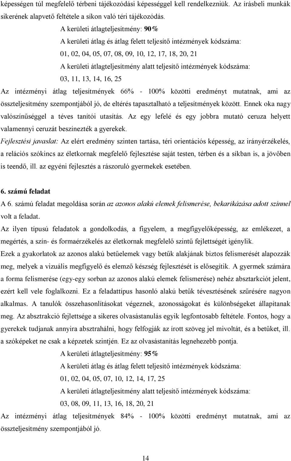 összteljesítmény szempontjából jó, de eltérés tapasztalható a teljesítmények között. Ennek oka nagy valószínűséggel a téves tanítói utasítás.