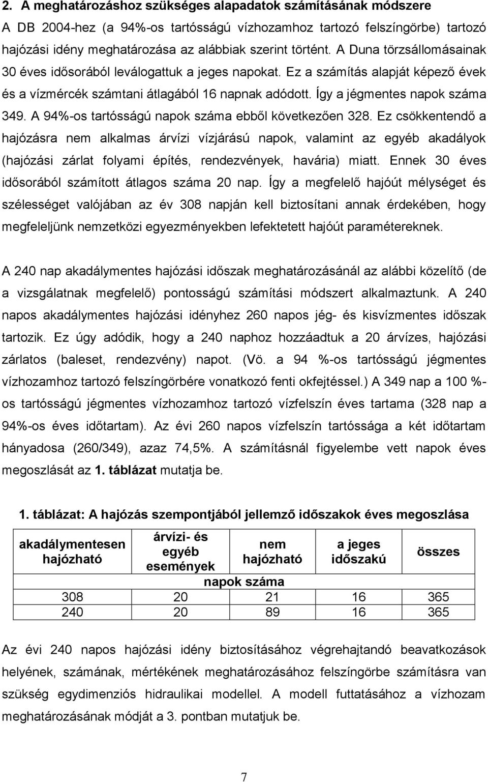 A 94%-os tartósságú napok száma ebből következően 328.