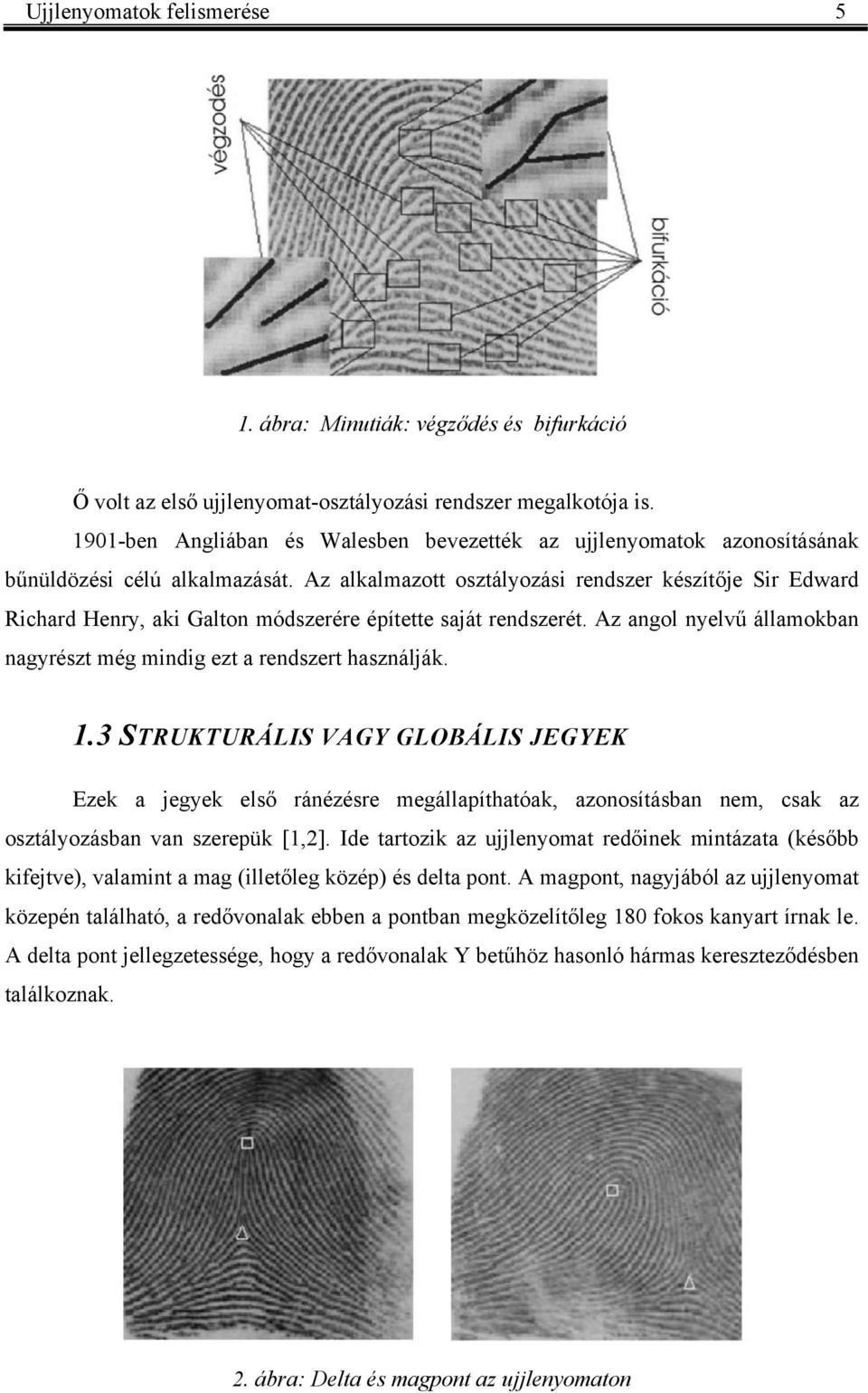 Az alalmazott osztályozási redszer észítőe Sir Edward Richard Hery, ai Galto módszerére építette saát redszerét. Az agol yelvű államoba agyrészt még midig ezt a redszert haszálá. 1.