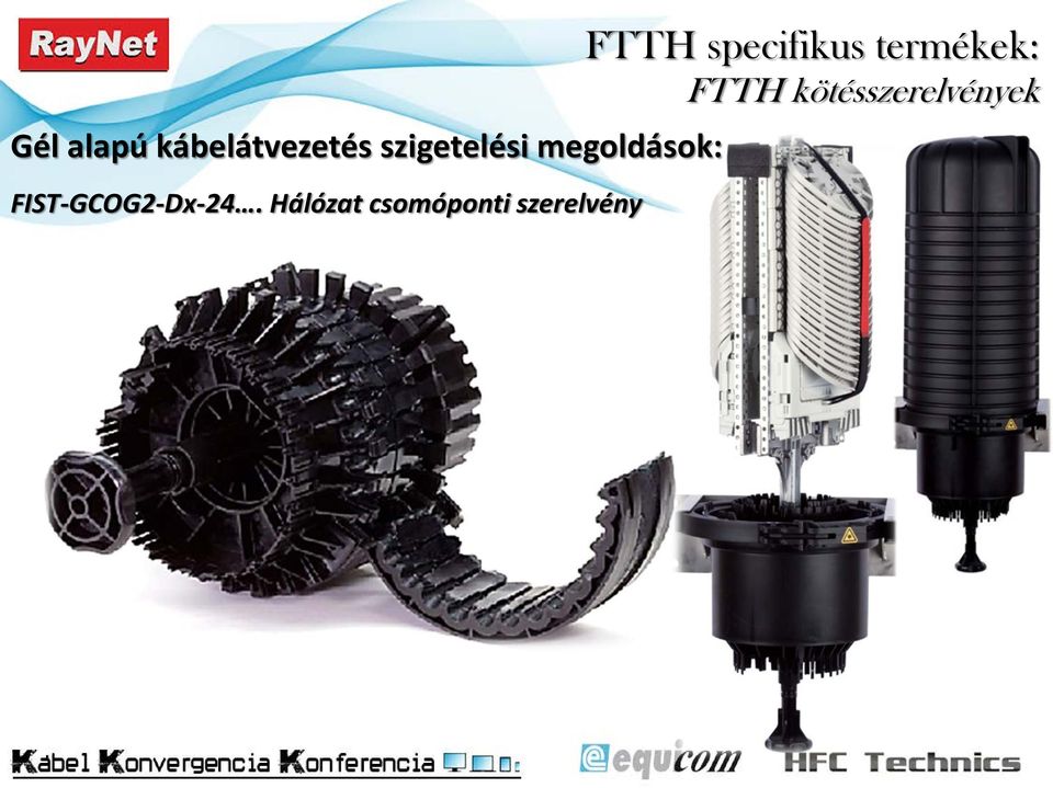 Hálózat csomóponti szerelvény FTTH