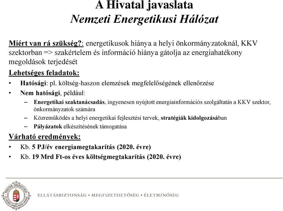 Hatósági: pl.