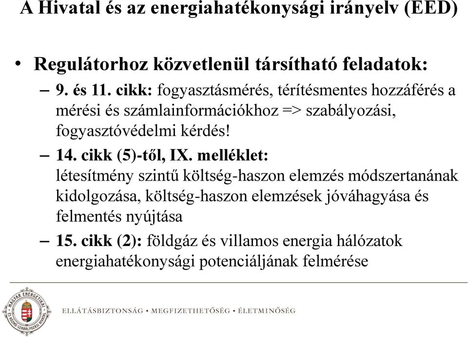 14. cikk (5)-től, IX.