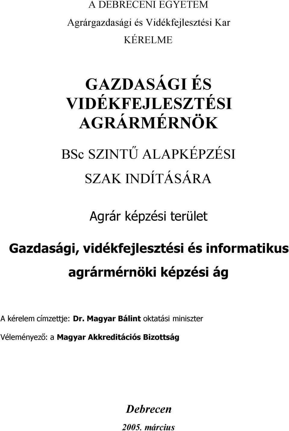 GAZDASÁGI ÉS VIDÉKFEJLESZTÉSI AGRÁRMÉRNÖK - PDF Ingyenes letöltés