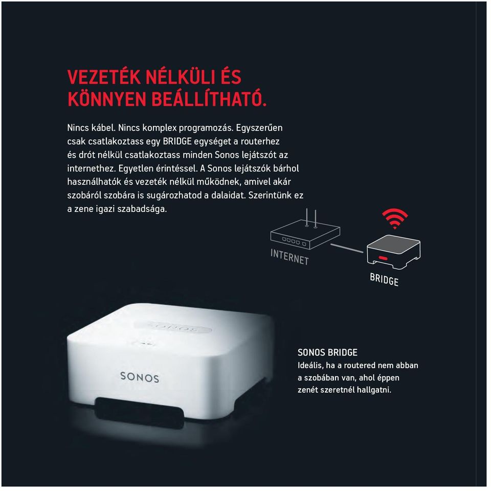 internethez. Egyetlen érintéssel.