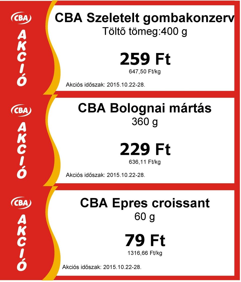 Bolognai mártás 360 g 229 Ft 636,11