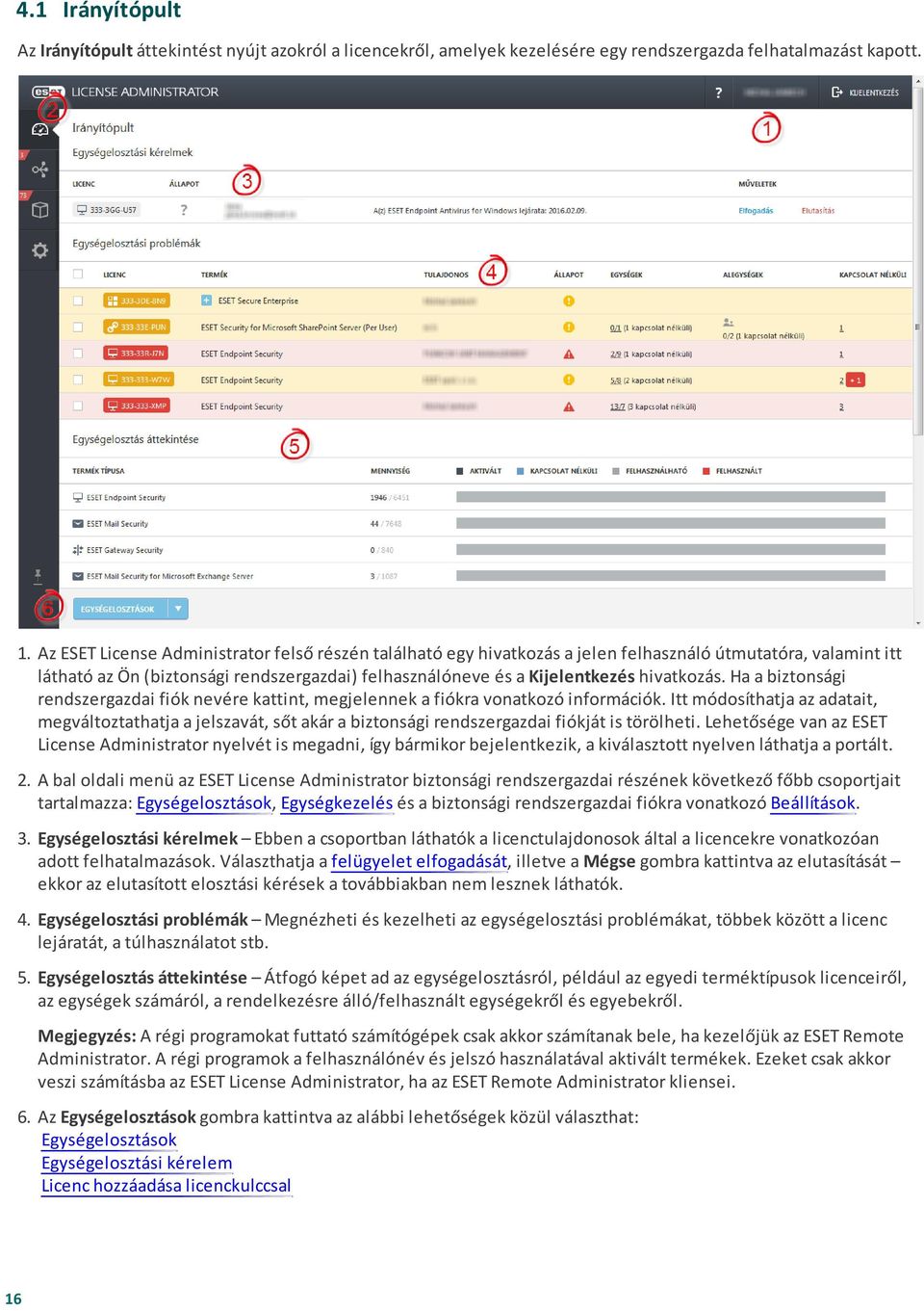 hivatkozás. Ha a biztonsági rendszergazdai fiók nevére kattint, megjelennek a fiókra vonatkozó információk.