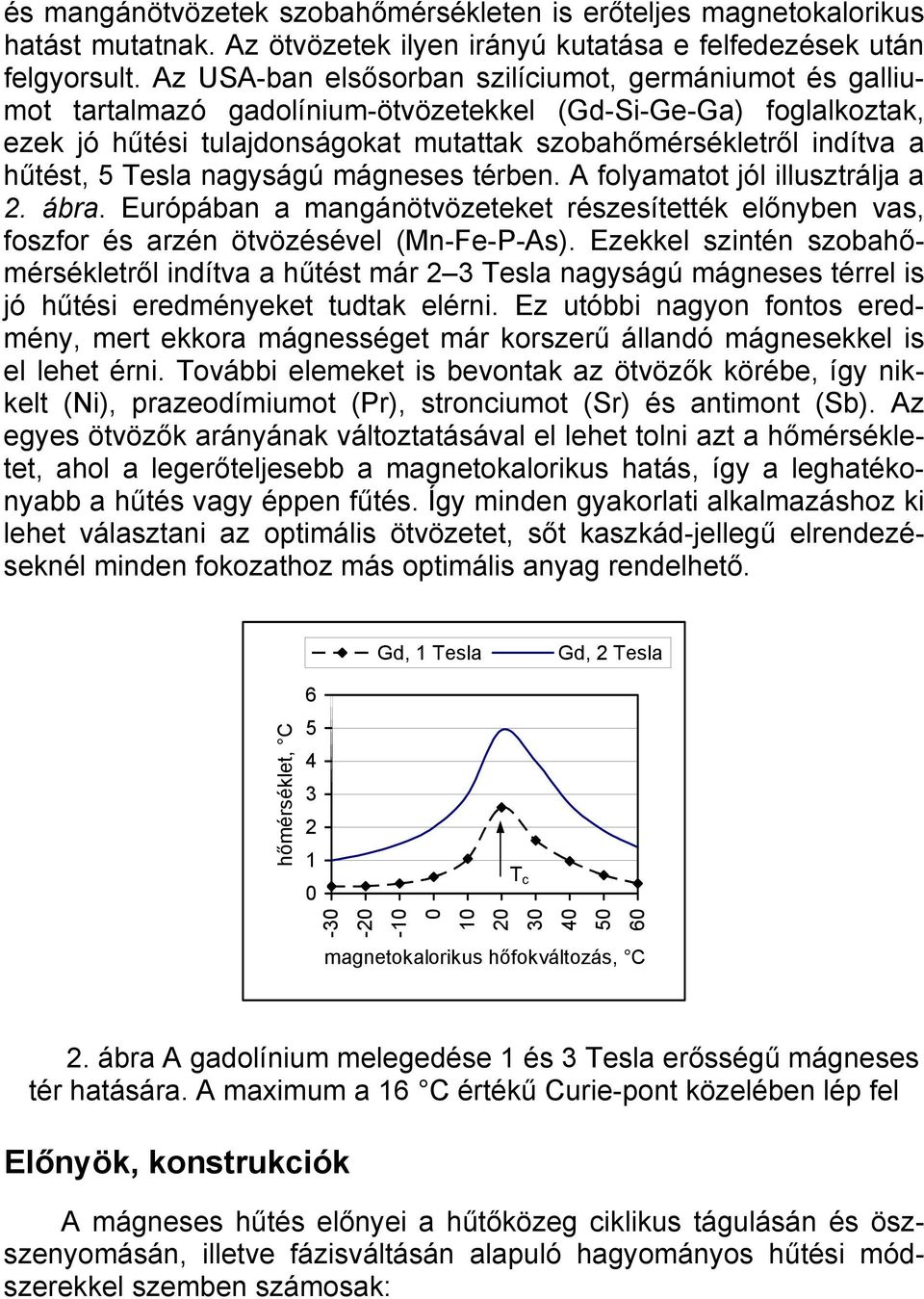 Mágneses hűtés szobahőmérsékleten - PDF Ingyenes letöltés