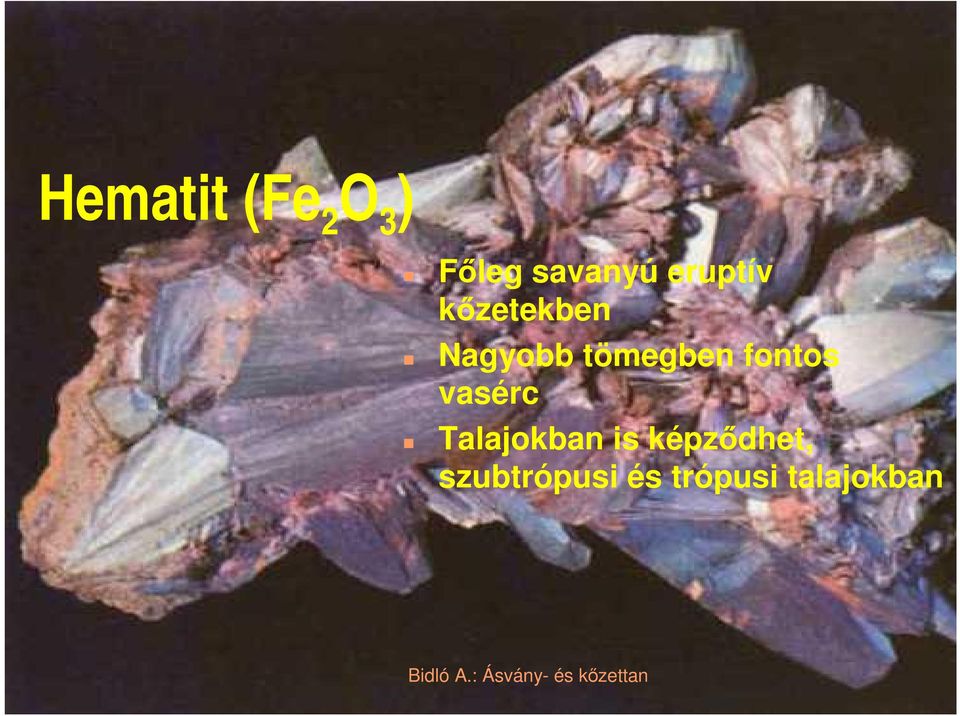 fontos vasérc Talajokban is