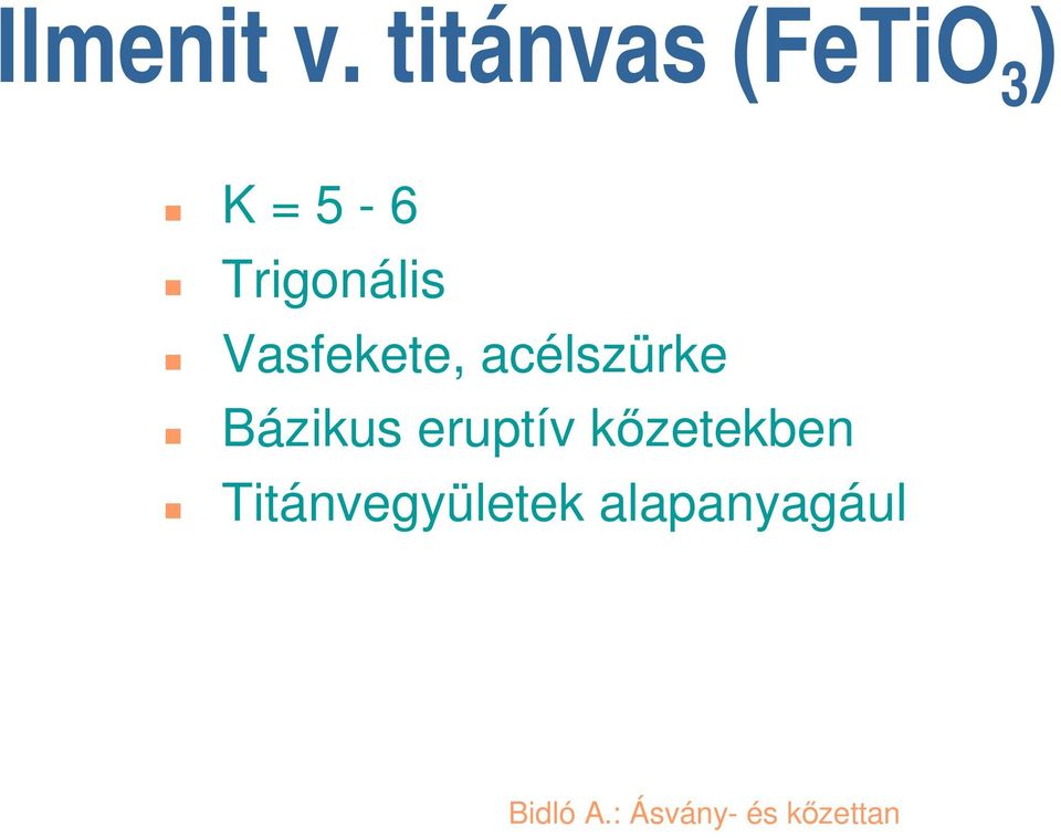 Trigonális Vasfekete,
